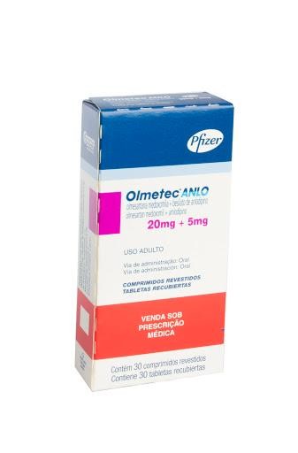 Olmetec Anlo 20/5Mg Tableta Caja X30Tab. Pfizer Olmesartan Amlodipino