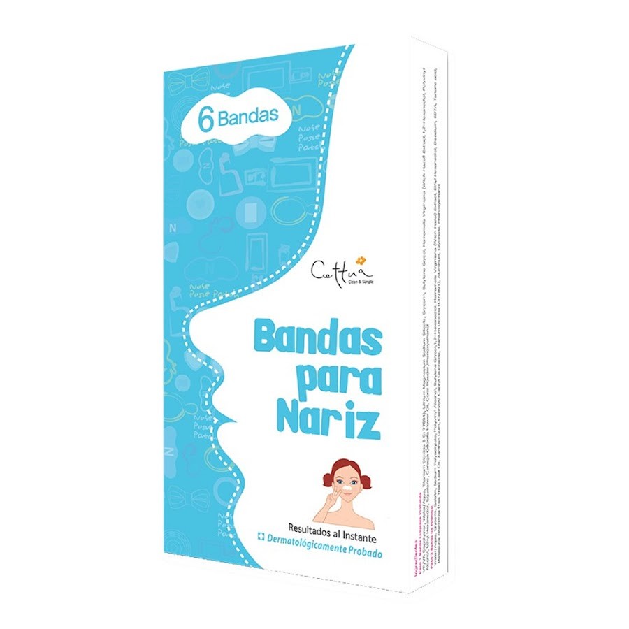 Bandas Cettua Para Nariz Limpia Y Suave X6Und.