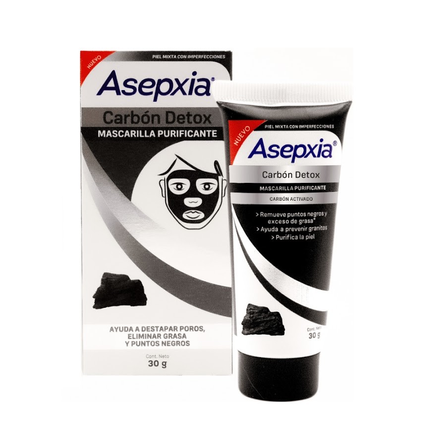 Mascarilla Facial Asepxia Antiacné Carbón 30 G