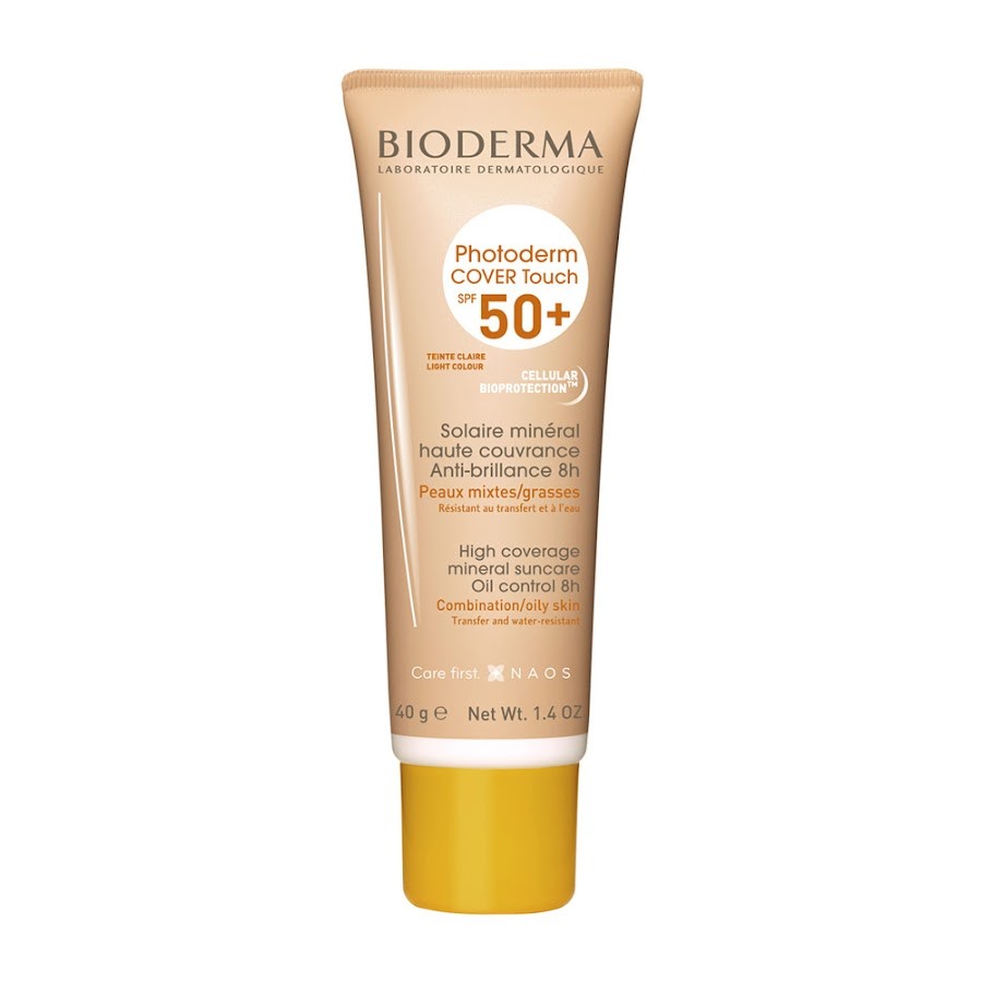 Protector Solar Bioderma Photoderm Cover Touch SPF 50+ Teinte Claire x 40Gr