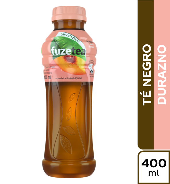 Té FUZE TEA Negro Sabor Durazno x400Ml