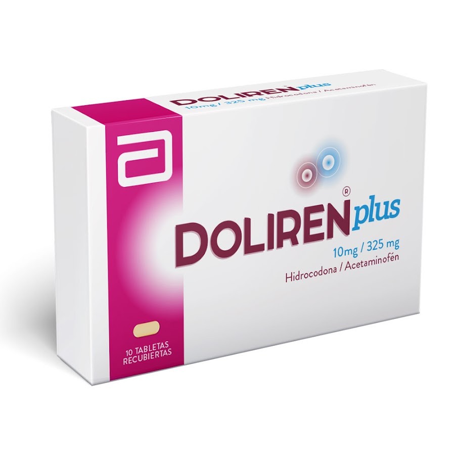 Doliren Plus Abbott Hidrocodona 10Mg Acetaminofen 325Mg Caja x 10 Tab