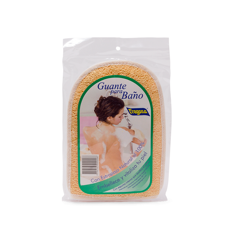 Guante Estropajo Fregona para Baño 100% Natural x1und