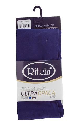 MEDIAS RITCHI PANTALÓN ULTRA OPACA TALLA L AZUL OSCURO X1UND