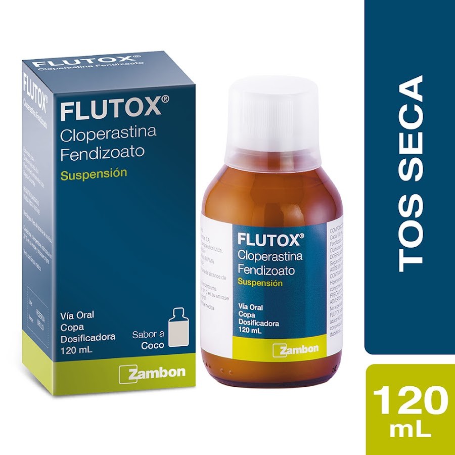 FLUTOX COCO 354MG SUS. FRASCO X120ML. ZAMBON CLOPERASTINA FENDIZOATO
