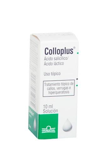 Colloplus Solución Frasco X10Ml. Gru Ácido Salicílico Ácido Láctico