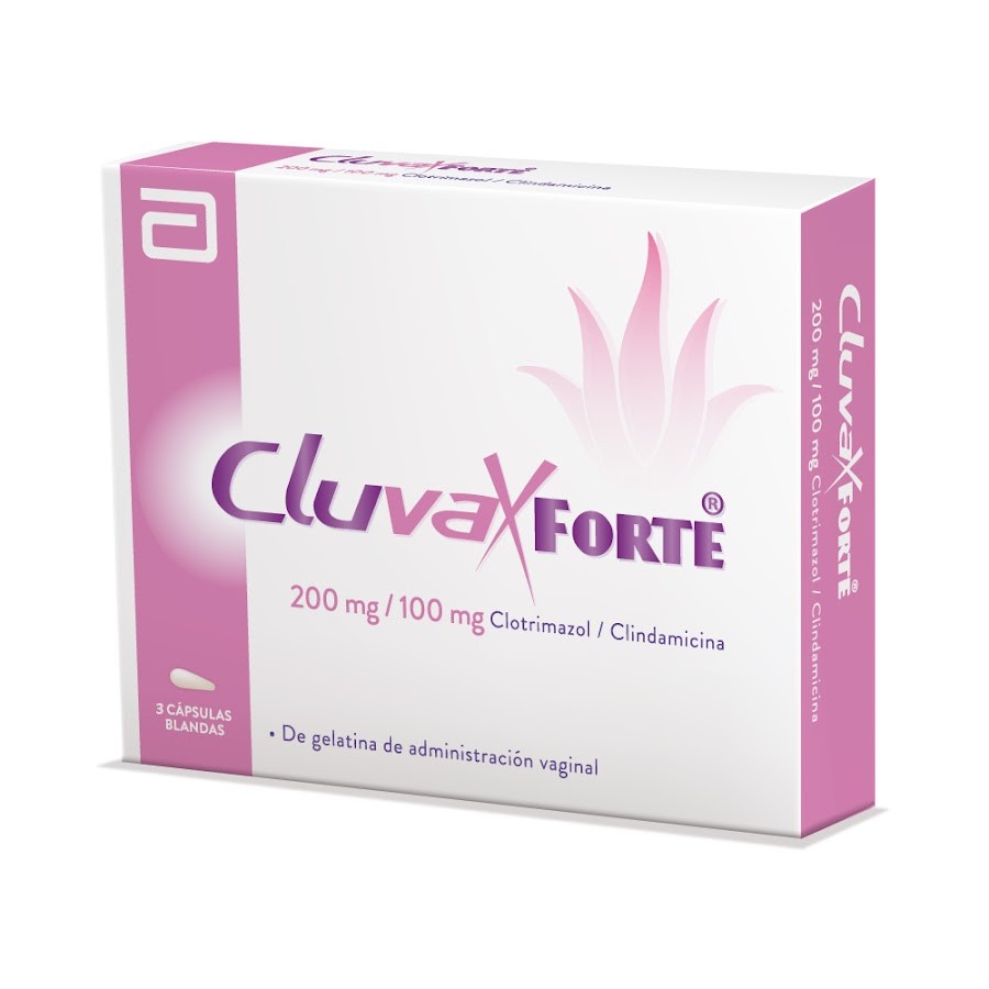 CLUVAX FORTE 200MG CÁP. VAG.X3CAP. GYNOPHARM CLOTRIMAZOL CLINDAMICINA
