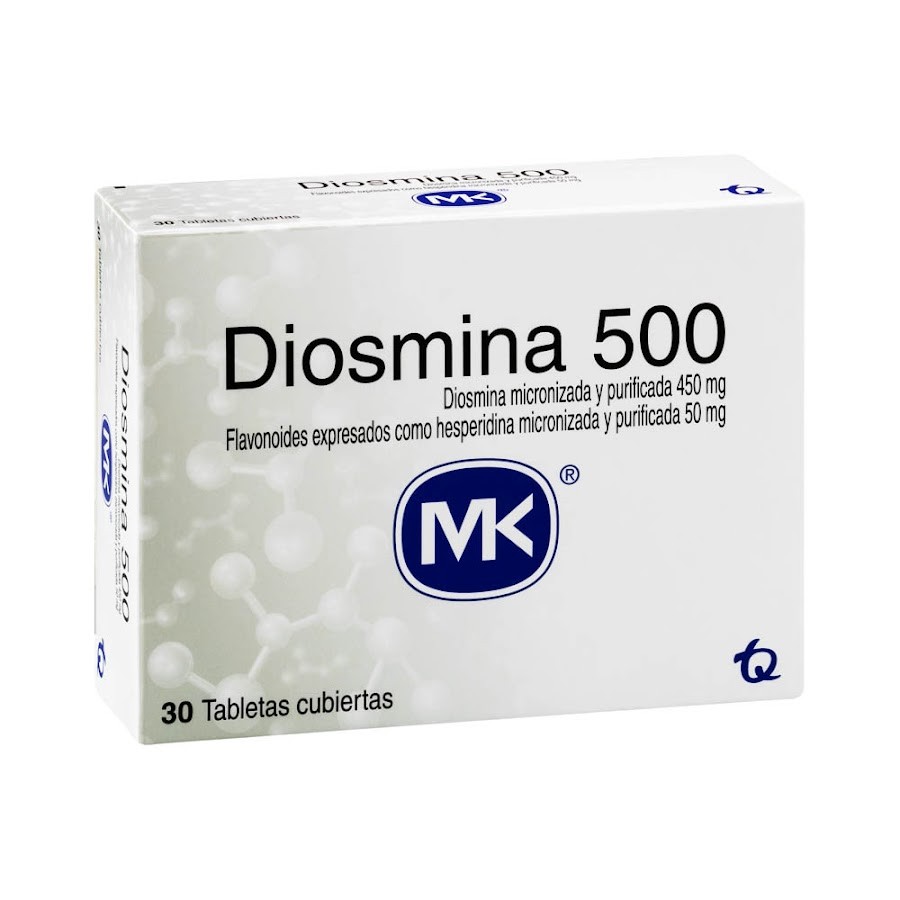 Diosmina MK 500 MG Caja x 30 Tabletas Recubiertas