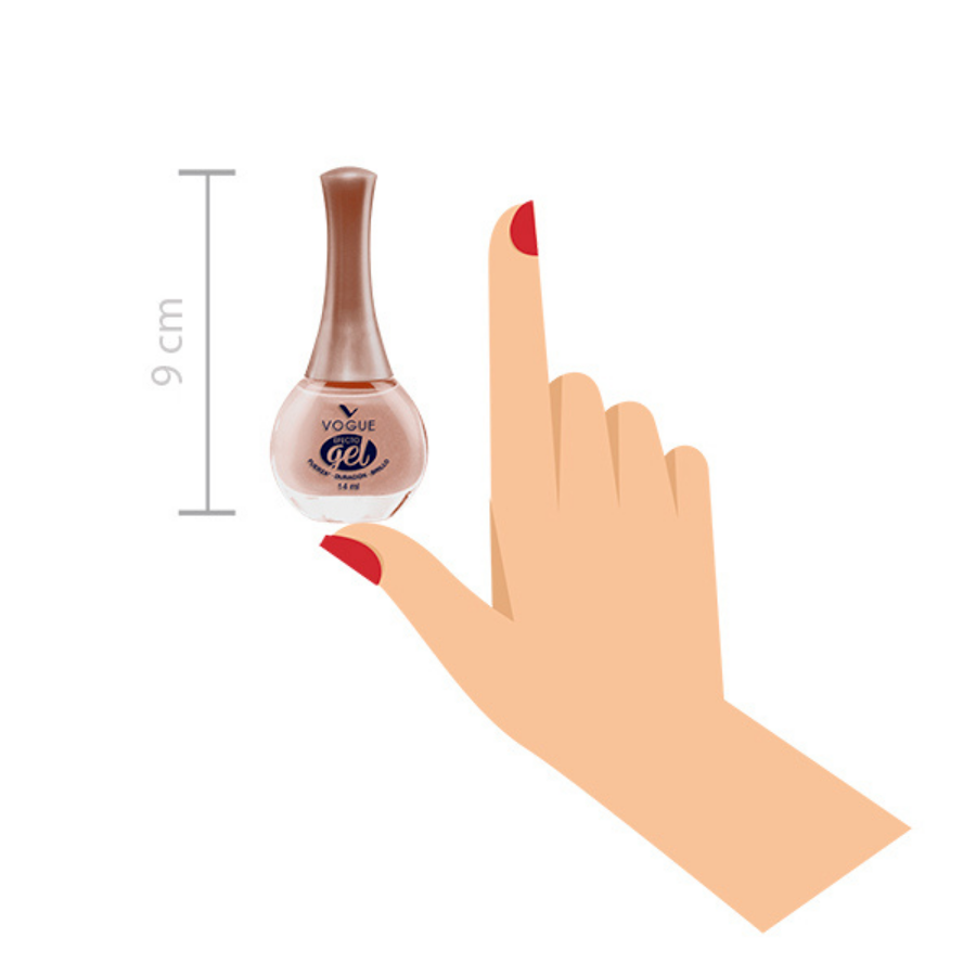 Esmalte Vogue Efecto Gel Ensueño Fuerza Duración y Brillo x 14Ml