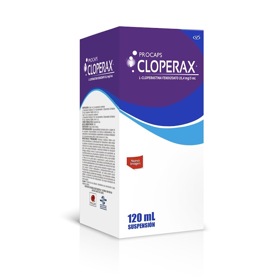 Cloperax 35.4Mg Sus. Frasco x120Ml. Procaps L-Cloperastina Fendizoato