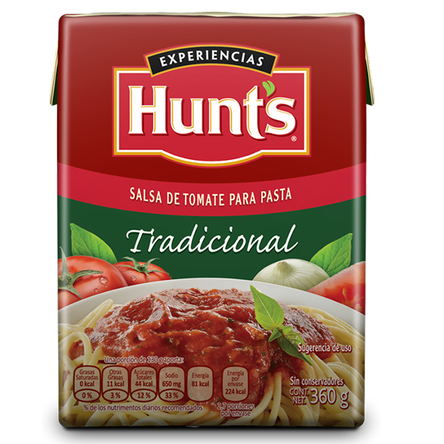 Salsa para Pastas Hunts Tradicional Frasco x 360Gr