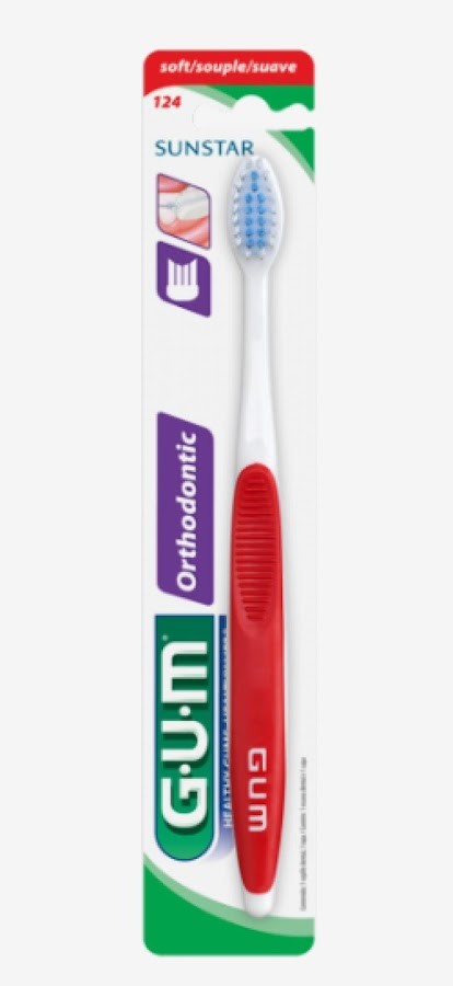 Cepillo Dental GUM Sunstar Ortodoncia Suave x1und.