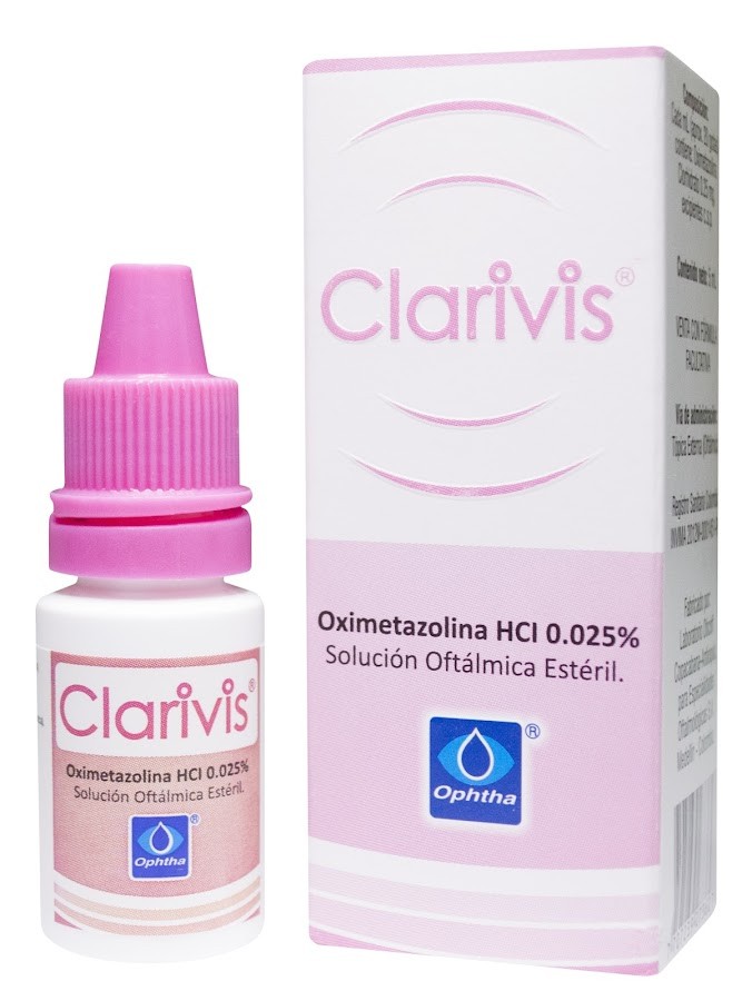 Clarivis 0.025% Sol. Oftálmica Frasco x5Ml. Ophtha Oximetazolina HCI