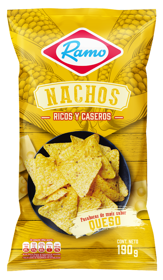 Pasabocas Ramo Nachos De Maiz Sabor Queso X 190G