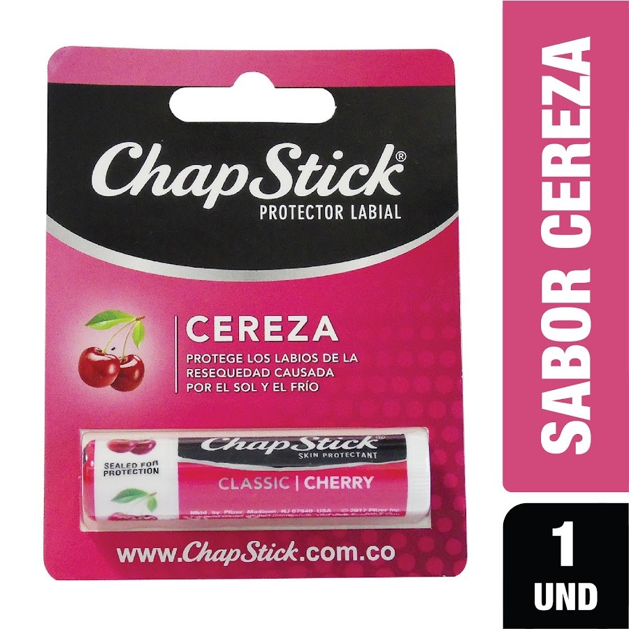 PROTECTOR LABIAL CHAPSTICK CEREZA BARRA X4.2G