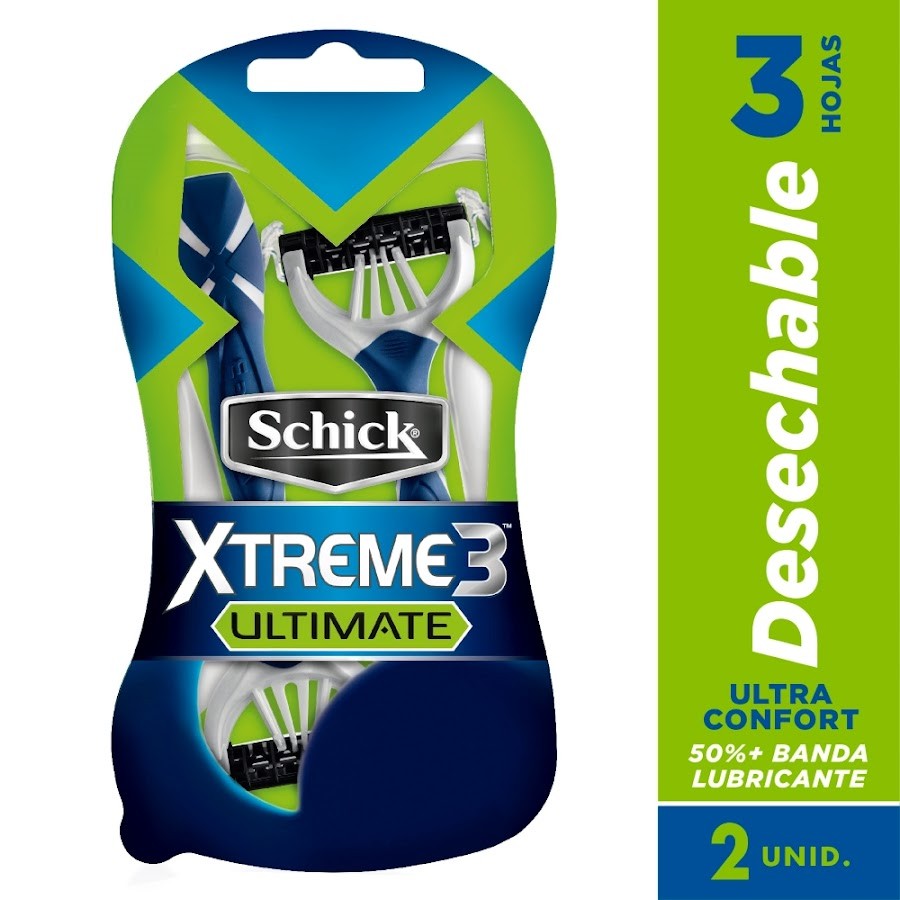 MAQUINA DE AFEITAR SCHICK XTREME 3 ULTIMATE X2UND.