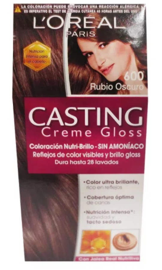 Kit Tinte L´OREAL CASTING CREME GLOSS rubio oscuro 600 x1Und