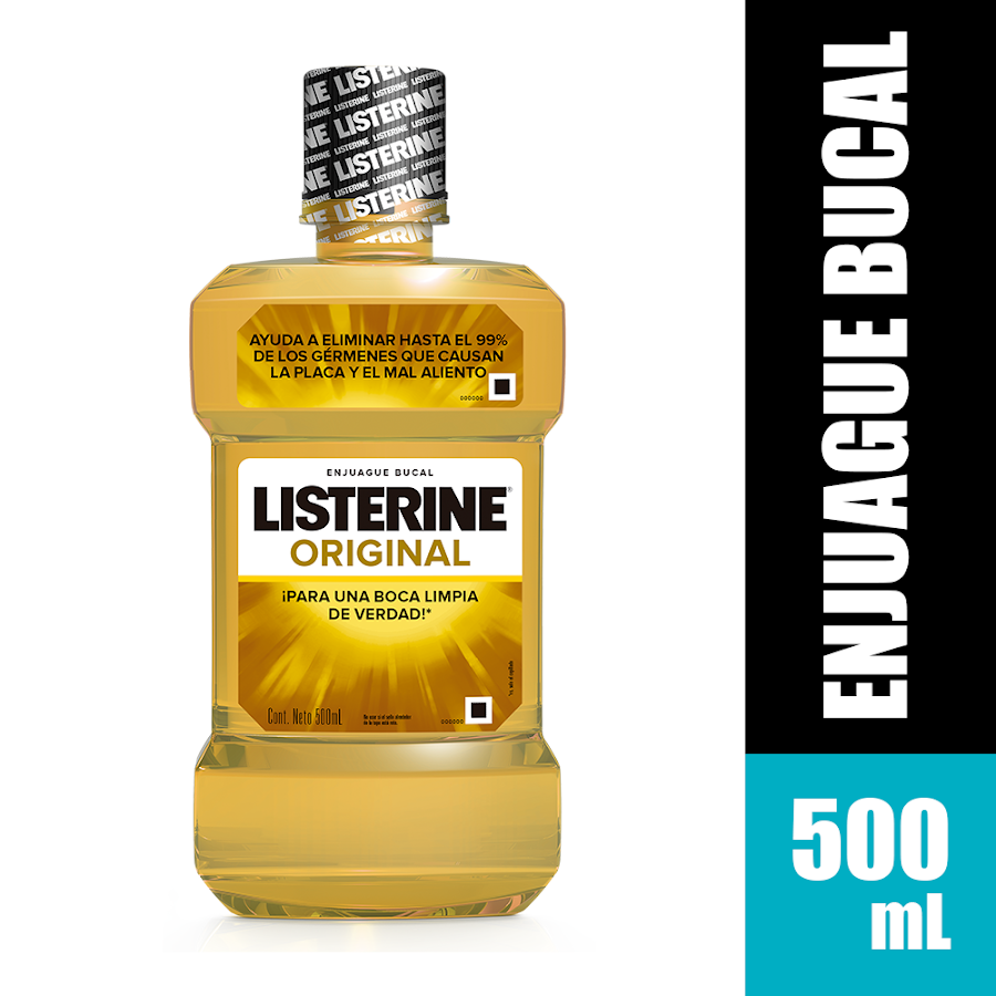 ENJUAGUE BUCAL LISTERINE ORIGINAL X 500ML