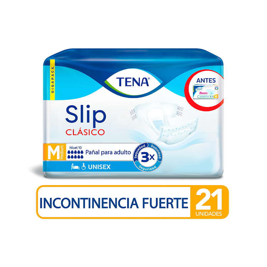 Pañales Tena Basic Mediano TBS 4X21