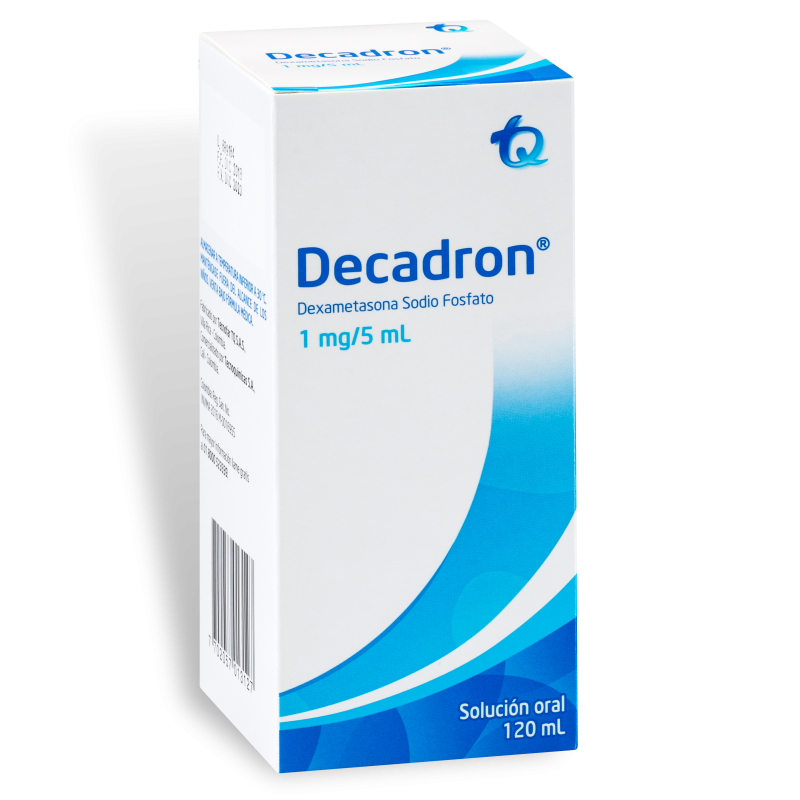 DECADRON 1MG/5ML SOLUCION ORAL FRASCO X120ML.TQ DEXAMETASONA FOSFATO