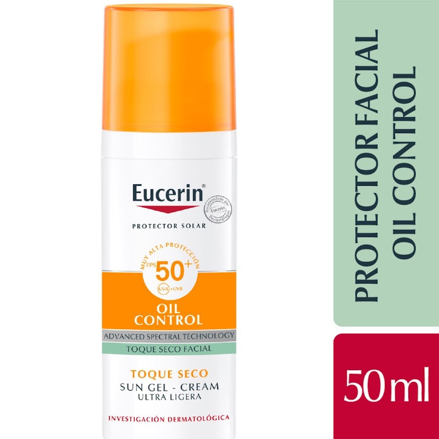 Eucerin Protector Solar Facial Efecto Mate Toque Seco Oil Control 50 ml