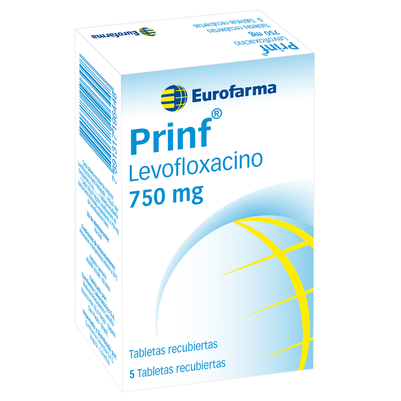 Prinf Levofloxacino 750Mg Eurofarma Caja x 5Tab
