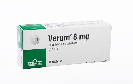 Verum 8Mg Tabletas Caja x30Tab. Grünenthal Betahistina Diclorhidrato
