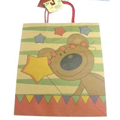 BOLSA DE REGALO KRAFT GRANDE SURTIDA X 1 UND