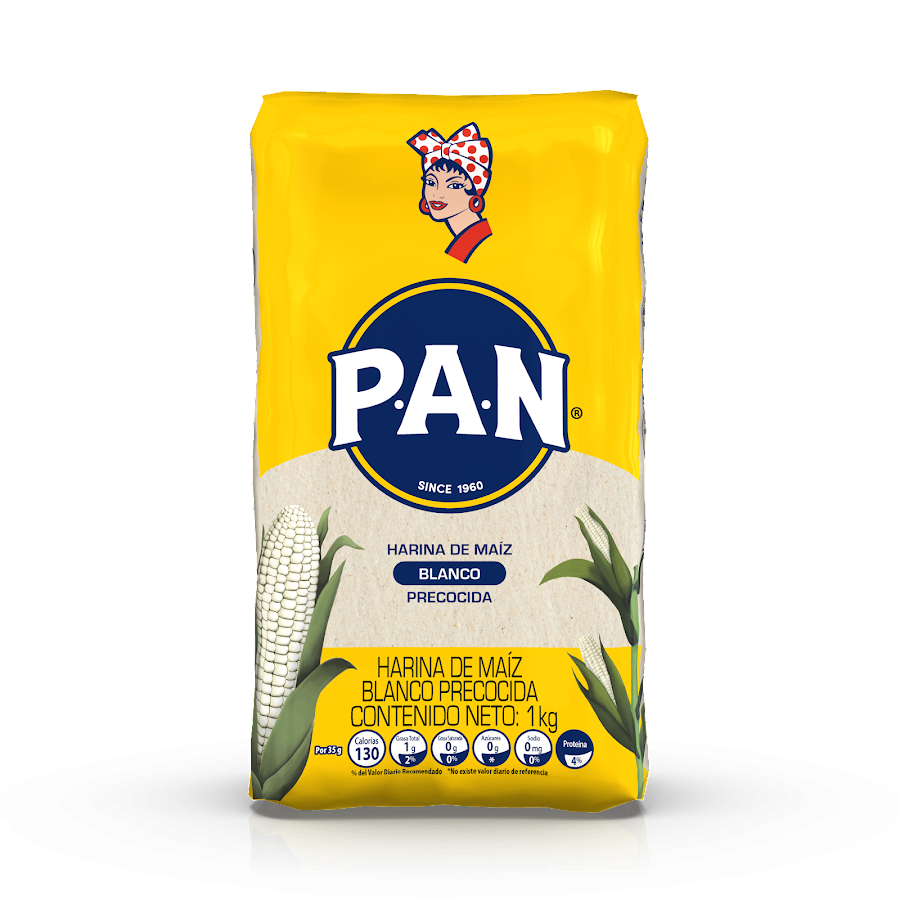 Harina De Maíz Pan Blanco Precocida Paquete X1Kg.