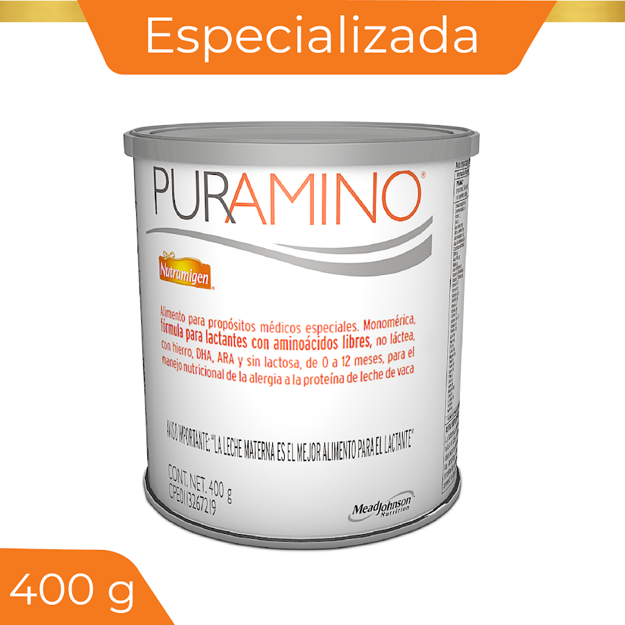 FÓRMULA INFANTIL PURAMINO 0-12 MESES . X400G