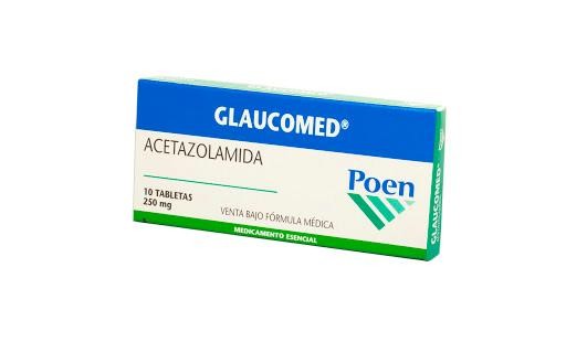 Glaucomed 250mg Tableta Caja x10Tab. POEN Acetazolamida