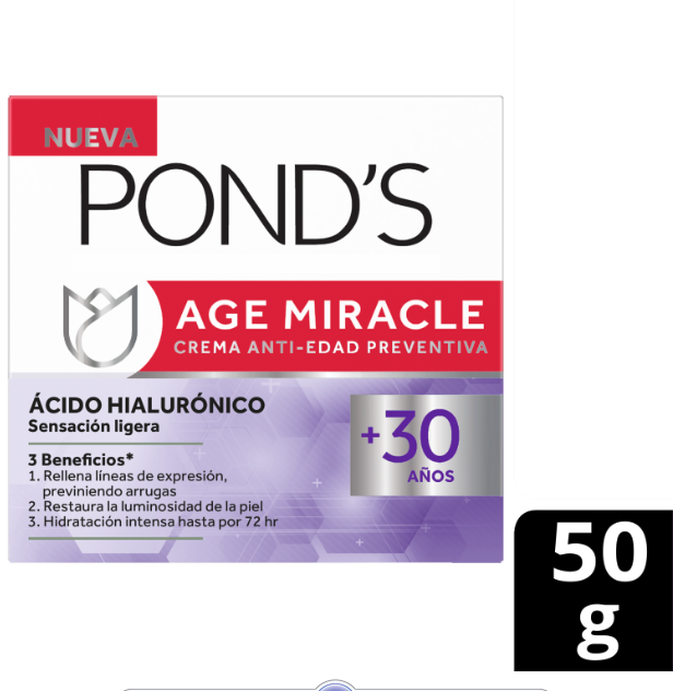 Crema Ponds Age Miracle Whip Day Cream x 50Gr