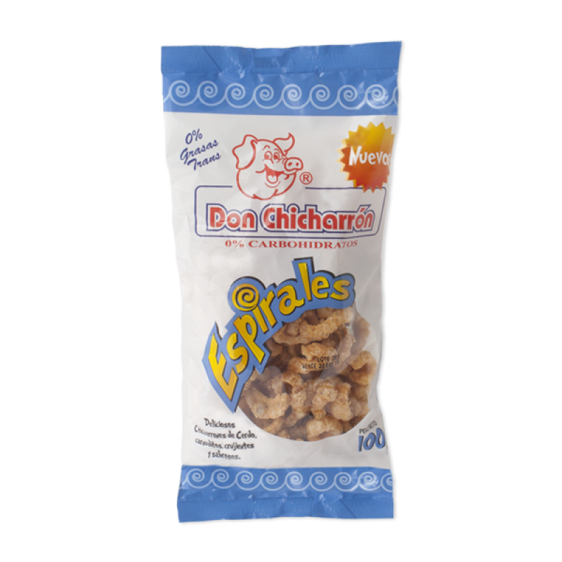 Chicharrones Don Chicarron Espiral Sabor Natural x 100Gr