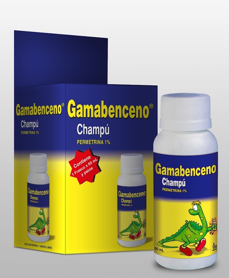 GAMABENCENO 1% SHAMPOO FRASCO X60ML. BUSSIÉ PERMETRINA