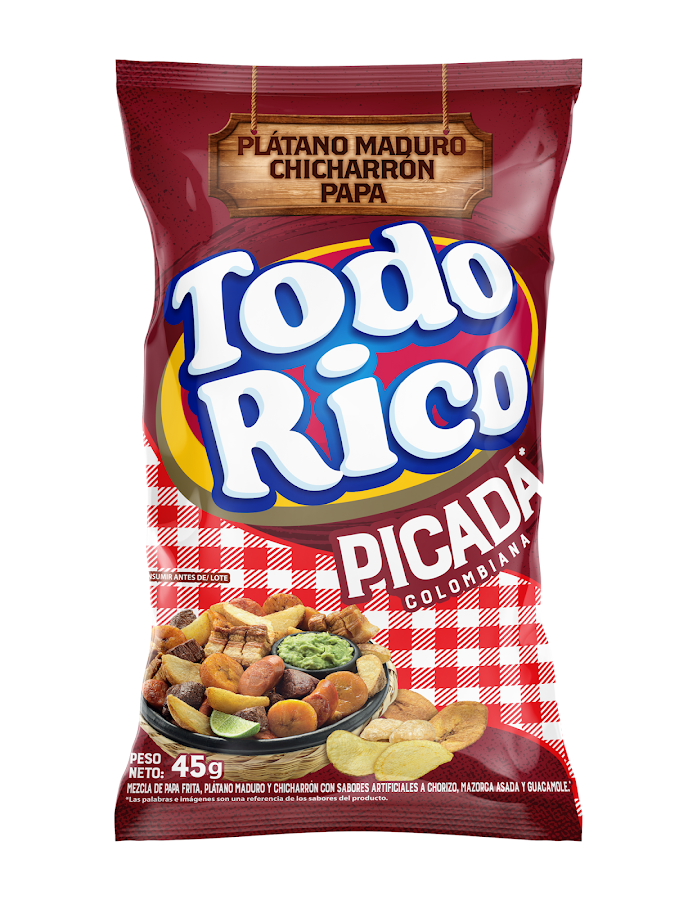 Pasabocas Todo Rico Picada x 45gr