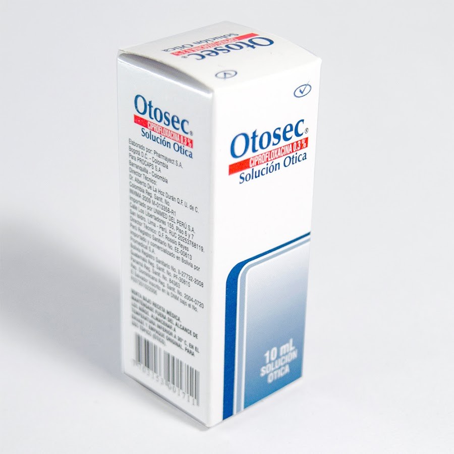 OTOSEC 0.3% SOLUC OTICA X 10ML PROCAPS CIPROFLOXACINA