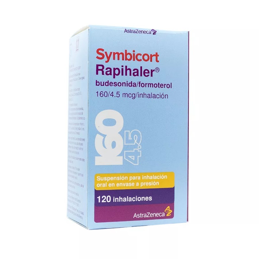 SYMBICORT RAPIHALER 160/4.5MCG INH X 120 DOSIS BUDESONIDA FORMOTEROL