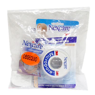 OFERTA CINTA 3M NEXCARE QUIRURGICA 24MMX5M X1UND. GRATIS MICROPORE