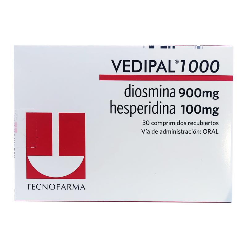 Vedipal 1000mg Caja x 30 tabletas diosmina hesperidina
