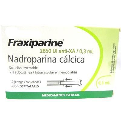 FRAXIPARINE 2850UI /0.3 ML JERINGA PRE LLENADA X10JER NADROPARINA CÁLC