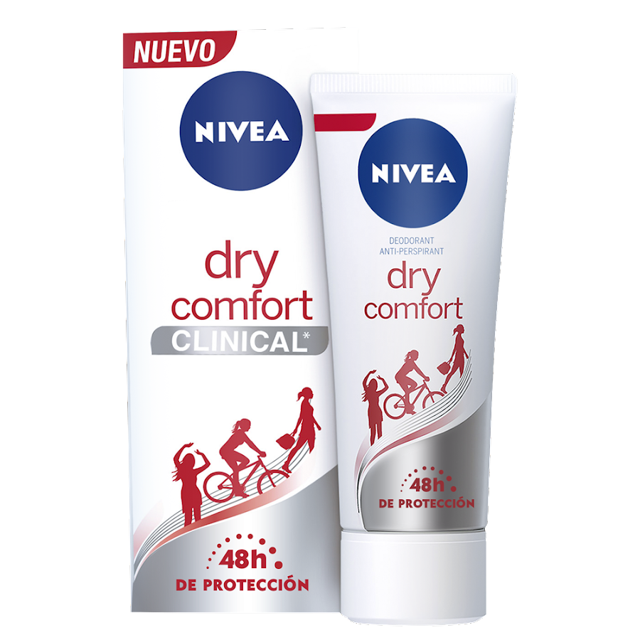 Desodorante Nivea Clinical Dry Confort Mujer x 75Ml