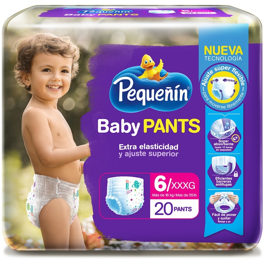 Pañales Pequeñin Baby Pants Etapa 6 Talla XXXG x 20Und