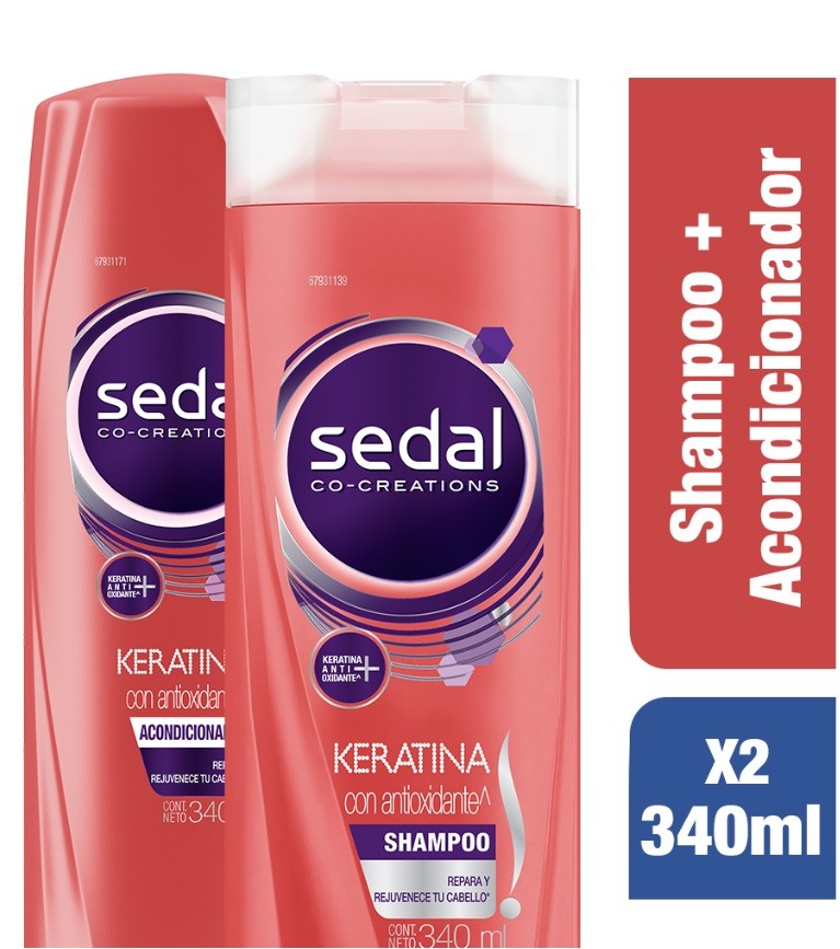 OFERTA SHAMPOO SEDALKERATINE-ANTIOXIDANTEX340ML+ACONDICIONADOR
