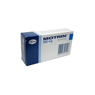 Fracción Motrin 600Mg Tabletas Blíster X10Tab. Pfizer Ibuprofeno