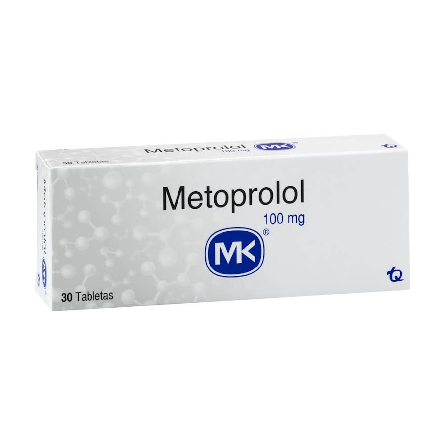 Metoprolol MK 100mg Tableta Caja x30Tab.