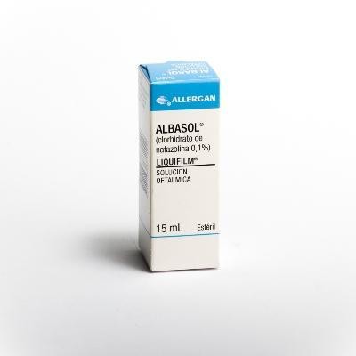 Albasol 0.1% Sol. Oft. Frasco x15Ml Allergan Clorhidrato de Nafazolina