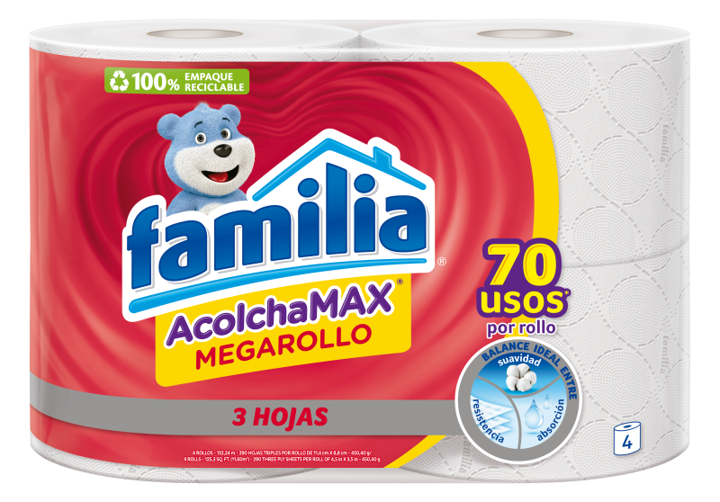 Papel Higiénico FAMILIA Acolchamax paq x 4 Rollos