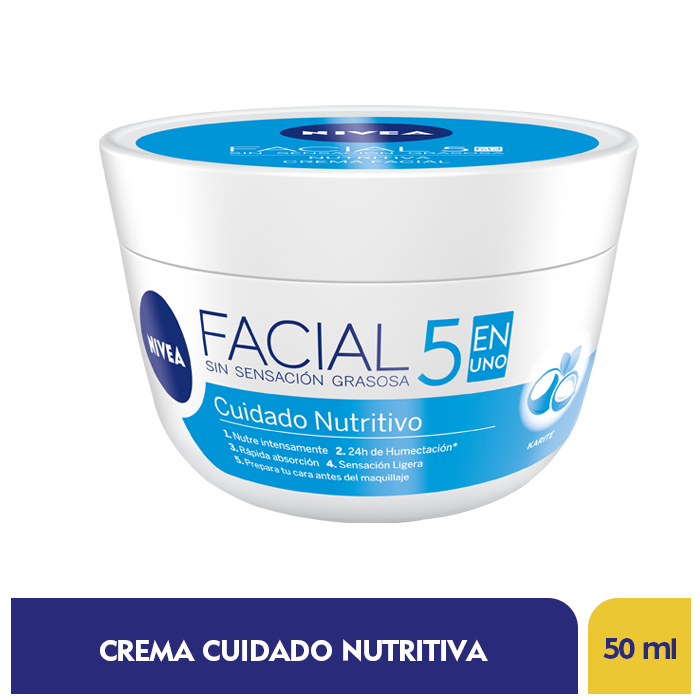 CREMA NIVEA FACIAL NUTRITIVO HIDRATANTE X 50 ML