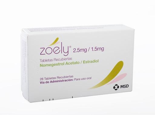 Zoely 2.5/1.5Mg Tabletas Caj.x28Tab. MSD Nomegestrol Acetato Estradiol