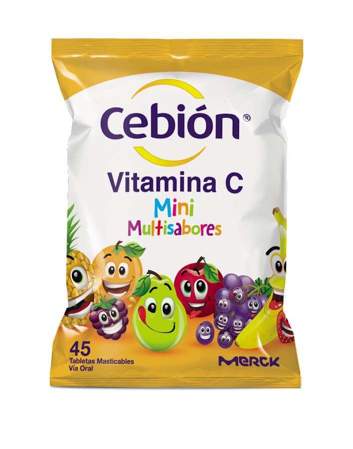 Fracción Cebión Minis 100Mg Sobre X45Tab. Merck Ácido Ascórbico